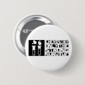 De chemie overleeft ronde button 5,7 cm (Voorkant /achterkant)