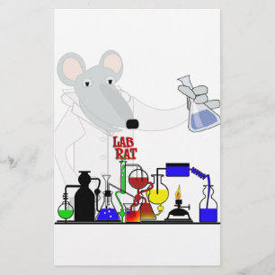 DE CHEMIE VAN DE RAT VAN HET LABORATORIUM BRIEFPAPIER