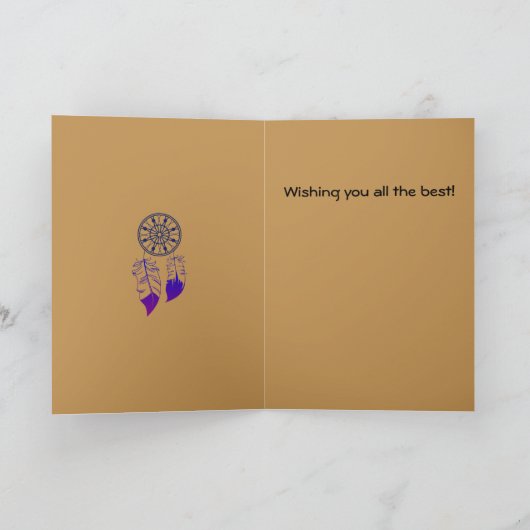 De Cherokee Kaart van het Jubileum Dreamcatcher (Binnen)