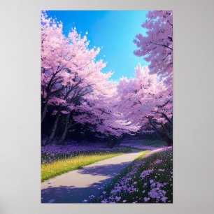 De Cherry Blossom Trail Poster
