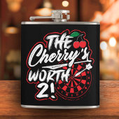 De Cherry’s Worth 2 Vinyl Wrapped Flask 6 oz. Heupfles