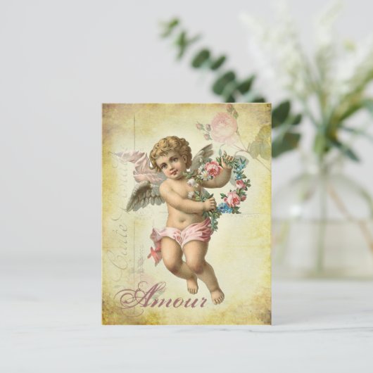 De Cherubijn van Valentijn - Avontuurtje Feestdagenkaart (Staand voorkant)