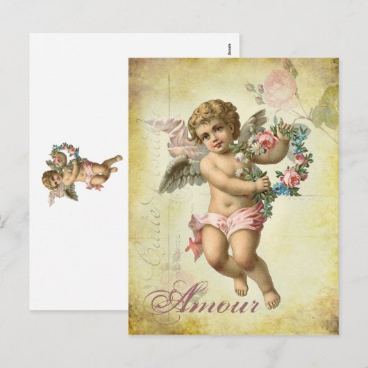 De Cherubijn van Valentijn - Avontuurtje Feestdagenkaart (Voorkant / Achterkant)