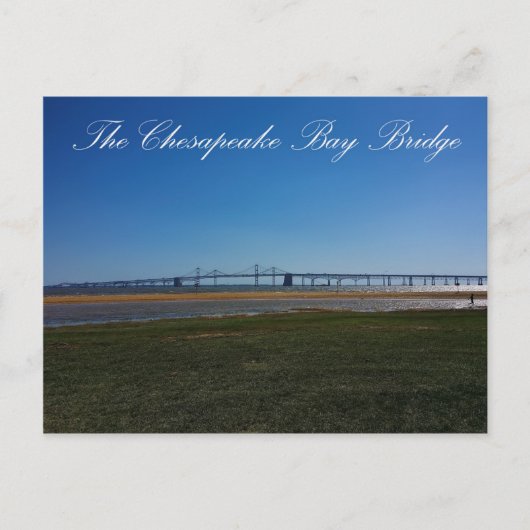 De Chesapeake Bay Bridge Briefkaart (Voorkant)