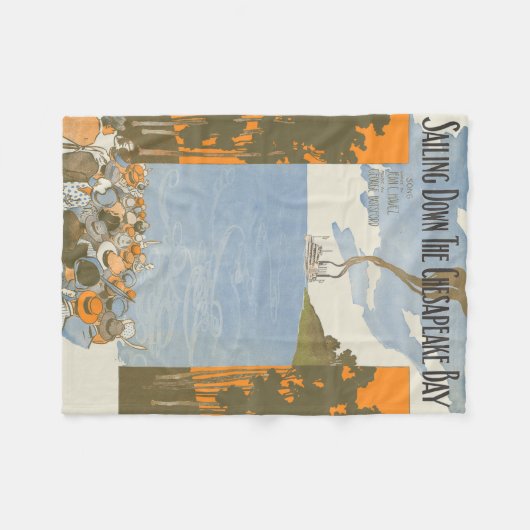 De Chesapeake Bay neerhalen Fleece Deken (Voorkant (Horizontaal))