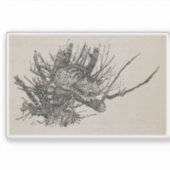 De Cheshire kat in een boom Arthur Rackham Sticker (Voorkant)