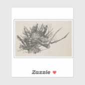 De Cheshire kat in een boom Arthur Rackham Sticker (Vel)