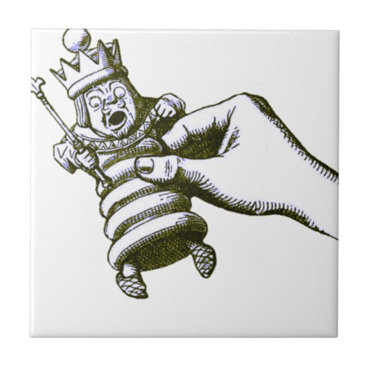 De Chess King Tenniel Tegeltje (Voorkant)