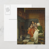 De Chess Players, c.1670 Briefkaart (Voorkant / Achterkant)