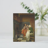 De Chess Players, c.1670 Briefkaart (Staand voorkant)