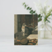 De Chess Players, c.1670 Briefkaart (Staand voorkant)