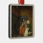 De Chess Players, c.1670 Metalen Ornament (Rechts)