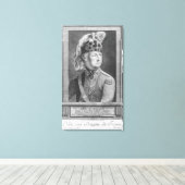 De Chevalier d'Eon als dragoon, 1779 Canvas Afdruk (Insitu (Houten vloer))