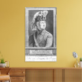 De Chevalier d'Eon als dragoon, 1779 Canvas Afdruk (Insitu (Woonkamer))