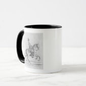 De Chevalier d'Eon als dragoon, 1779 Mok (Voorkant links)