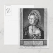 De Chevalier d'Eon, gekleed als vrouw Briefkaart (Voorkant / Achterkant)