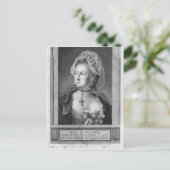 De Chevalier d'Eon, gekleed als vrouw Briefkaart (Staand voorkant)