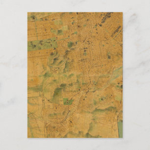 De Chevalier Map van San Francisco Briefkaart