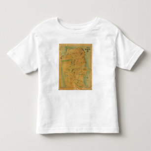 De Chevalier Map van San Francisco Kinder Shirts