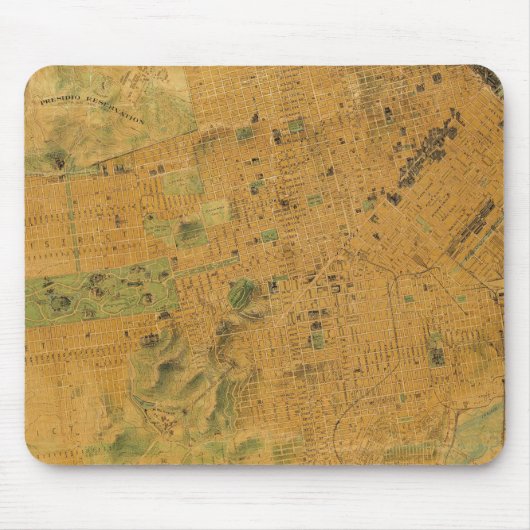 De Chevalier Map van San Francisco Muismat (Voorkant)