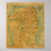 De Chevalier Map van San Francisco Poster (Voorkant)