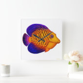 De Chevron Tang Reef Fish Wall klok (Huis)