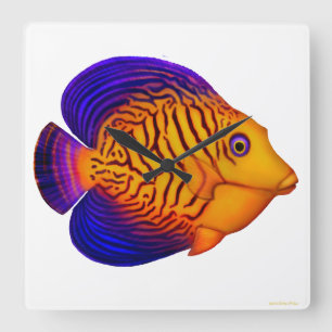 De Chevron Tang Reef Fish Wall klok