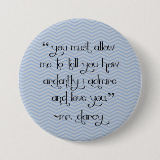 De chevron-toets van het voorstel van de heer Darc Ronde Button 7,6 Cm