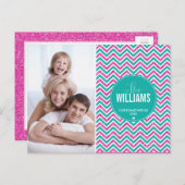 De chevron van de KAART van de VAKANTIE van de (Voorkant / Achterkant)