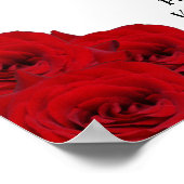 De Chic Modern Luxe Trouwcollectie- Rode Rozen Poster (Hoek)