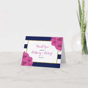 De Chic Modern Luxe Trouwcollectie Roze Rozen Bedankkaart