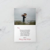 De Chic Moderne Luxe Trouwcollectie - Rode Rozen Bedankkaart (Binnen)