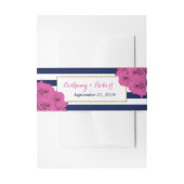 De Chic Moderne Luxe Trouwcollectie Roze Rozen Uitnodigingen Wikkel (Voorkant Voorbeeld)