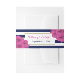 De Chic Moderne Luxe Trouwcollectie Roze Rozen Uitnodigingen Wikkel