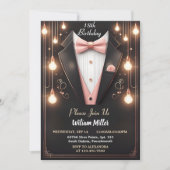De Chic Suit Award Mannen Adult Tuxedo 18e verjaar Kaart (Voorkant)