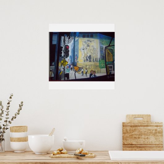 De Chicago Michigan Ave. brug Poster (Keuken)