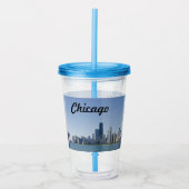 De Chicago Skyline Acryl Drinkbeker (Voorkant)