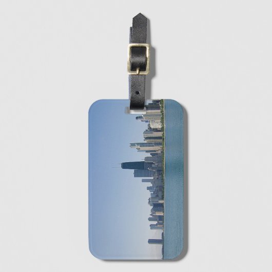 De Chicago Skyline Bagagelabel (Voorkant (verticaal))