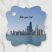 De Chicago Skyline Bedankjes Labels (Voorkant)