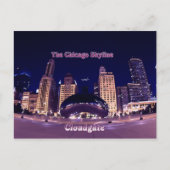 De Chicago Skyline Briefkaart (Voorkant)