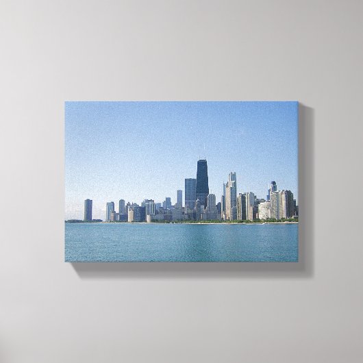 De Chicago Skyline Canvas Afdruk (Voorkant)