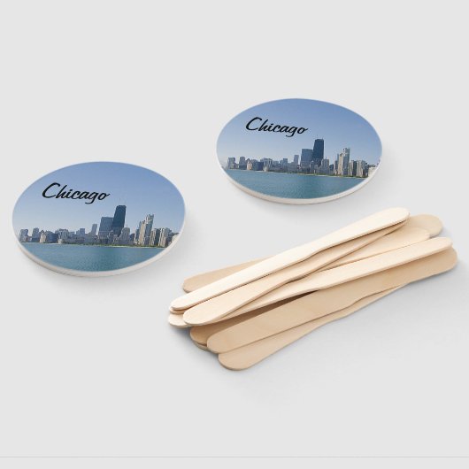 De Chicago Skyline Handwaaier (Niet-gemonteerd)