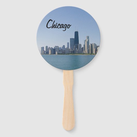 De Chicago Skyline Handwaaier (Voorkant)