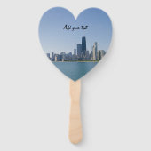 De Chicago Skyline Handwaaier (Achterkant)
