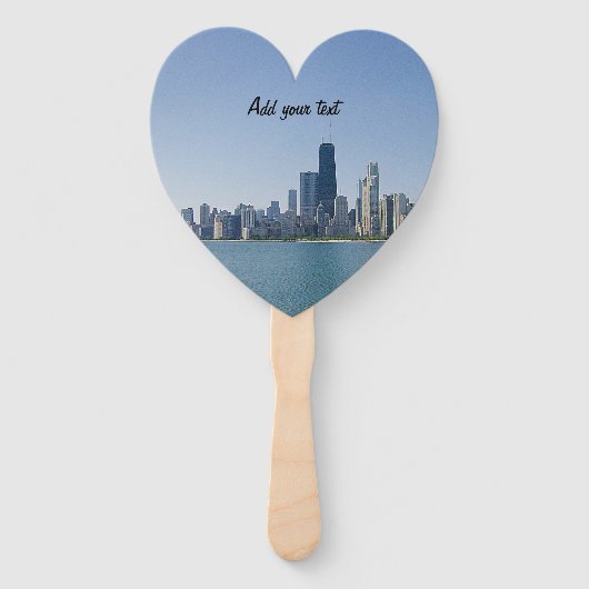 De Chicago Skyline Handwaaier (Achterkant)