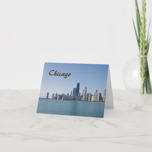 De Chicago Skyline Kaart (Voorkant)