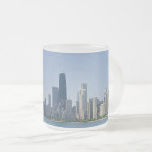De Chicago Skyline Matglas Koffiemok (Voorkant rechts)
