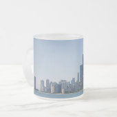 De Chicago Skyline Matglas Koffiemok (Voorkant links)