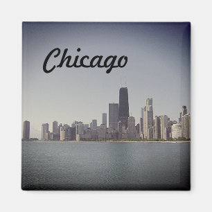 De Chicago skyline met nevelfilter Magneet