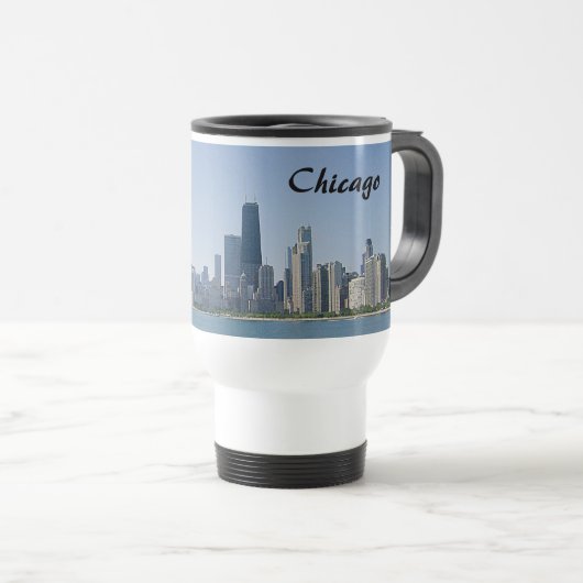 De Chicago Skyline Reisbeker (Voorkant rechts)